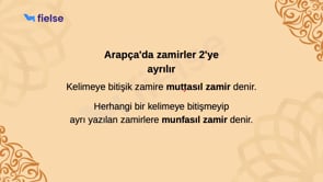 Arapçada Zamirler