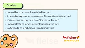 Hay / Estar / Ser Kullanımı 📝