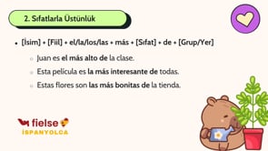 Üstünlük Yapıları (Superlativo)