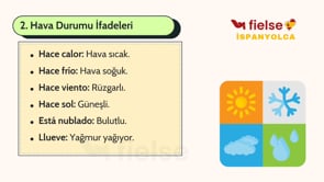Hava Durumu ve Mevsimler Hakkında Cümleler