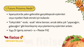 Gelecek Zaman: Ir a + Fiil (Futuro Próximo)