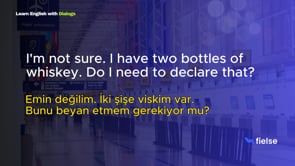 At the Airport Conversation: Havalimanı sohbeti