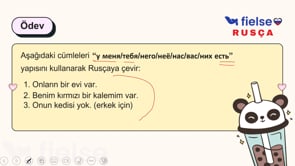 Sahiplik Yapıları: “у меня есть…” ile Bir Şeye Sahip Olmak
