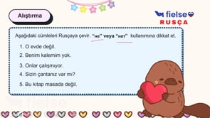 Olumlu, Olumsuz ve Soru Cümleleri: “не” ve “нет” Kullanımı