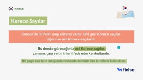 Asıl Korecede Sayılar ve Saatler