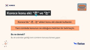 -은, -는 konu eki -입니다, 입니까? İsim Cümlesi 