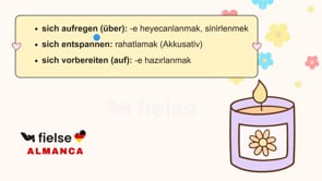 Refleksif Fiiller – Kendi Hakkında Konuşma (sich freuen, sich interessieren...)