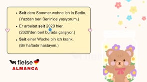 Zaman Kalıplarıyla Konuşmak – “seit”, “vor”, “ab”, “bis”, “in” ile Başlangıç, Bitiş ve Süre 