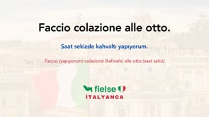 Fiil “fare” ile Günlük Aktiviteler