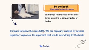 Business Expressions: Do everything by the book