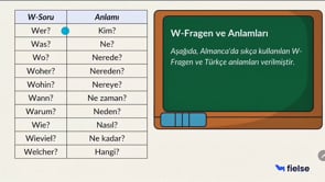 Soru Kelimeleri ile Sorular Sormak | W-Fragen ❔❔