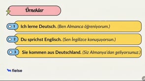 Cümle Yapısı (Satzstruktur): 2. Bölüm 📝