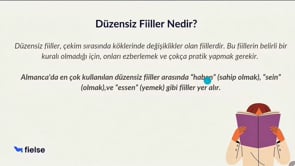 Düzensiz Fiiller | Unregelmäßige Verben