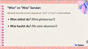 Dersimizin Konusu: Akkusativartikel