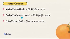 Dersimizin Konusu: "war" oder "hatte" 