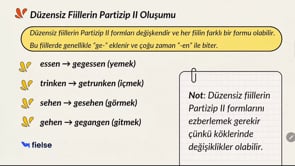 Geçmiş Zaman: Perfekt II