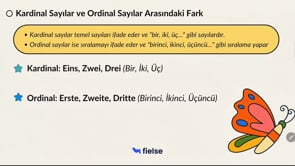 Sıra Sayıları | Ordinalzahlen