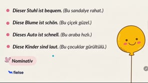 Bu/Bu (şeyler) | Demonstrativartikel "dies-"