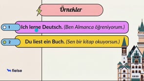 Cümle Yapısı (Satzstruktur): 1. Bölüm 📝