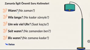 Zamanla İlgili Soru Kelimeleri | Fragewörter mit Zeit