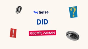 "Did" ile Geçmiş Zaman Cümleleri