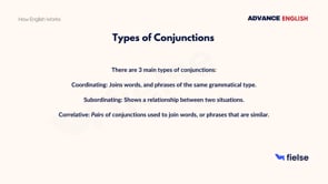 Advanced Conjunctions