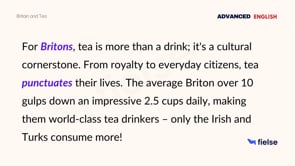 Reading Practice: Britain and Tea
