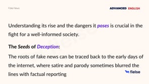 Reading Practice: Fake News A Web of Deception in the Digital Age