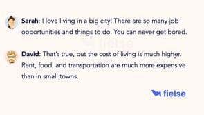 Dialog: Living in a Big City | Pros and Cons