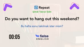 Shadowing Ex. 1: Pre-int. Konuşma Egzersizleri
