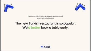 "Had better" Kullanımı