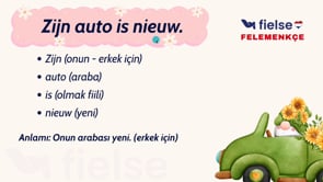 İyelik Sıfatları: mijn, jouw, zijn, haar... ile Sahiplik Bildirme