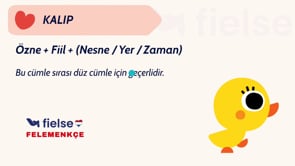 Temel Cümle Yapısı: Özne – Fiil – Nesne Dizilimi