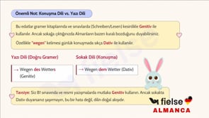 Genitiv Gerektiren Edatlar: "wegen", "trotz", "während", "innerhalb" Kullanımı