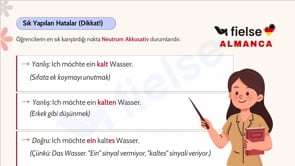 Adjektivdeklination II: Belirsiz (Ein/Eine) ve Olumsuz (Kein) Artikellerle Niteleme