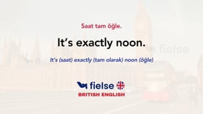 Saat Söyleme (Telling the Time)