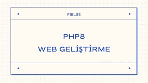 PHP'ye Giriş 👋
